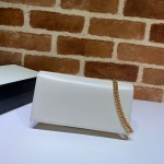 Gucci Horsebit 1955 wallet with chain white 621892