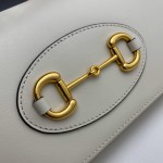 Gucci Horsebit 1955 wallet with chain white 621892