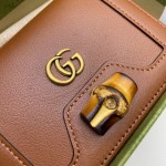 Gucci Diana card case wallet ‎658244 brown