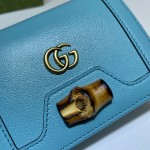 Gucci Diana card case wallet ‎658244 light blue