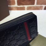 Gucci zip around wallet 308009 black