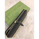 GG Marmont zip around wallet black-beige 456117