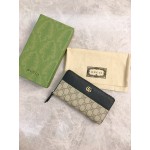 GG Marmont zip around wallet black-beige 456117