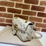 Gucci The Hacker Project small GG Marmont bag white 443497