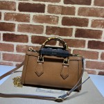 GUCCI DIANA SMALL SHOULDER BAG 735153 BROWN