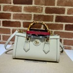 GUCCI DIANA SMALL SHOULDER BAG 735153 WHITE