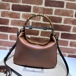 GUCCI DIANA MEDIUM SHOULDER BAG 746124 BROWN