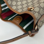 GUCCI GG Emblem mini bucket bag 815118 beige brown