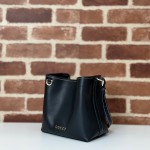 GUCCI GG Emblem mini bucket bag 815118 black