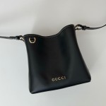 GUCCI GG Emblem mini bucket bag 815118 black