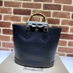 750394 GUCCI DIANA MEDIUM TOTE BAG BLACK