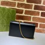 GUCCI DIANA MINI BAG WITH BAMBOO 696817 BLACK