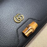 GUCCI DIANA MINI BAG WITH BAMBOO 696817 BLACK