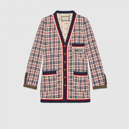 Gucci Check jacket with Gucci patch 523675