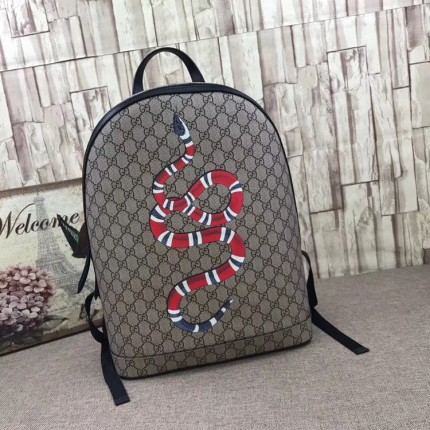 Gucci Kingsnake print GG Supreme backpack 419584-8666