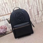 Gucci Soho Leather Chain Backpack black 431570