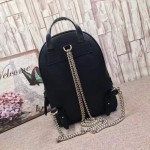 Gucci Soho Leather Chain Backpack black 431570