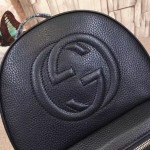 Gucci Soho Leather Chain Backpack black 431570