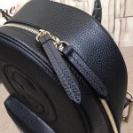 Gucci Soho Leather Chain Backpack black 431570