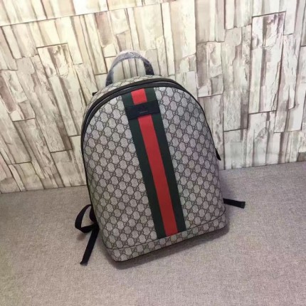 Gucci GG Supreme backpack with Web 443805