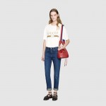 Gucci GG Marmont quilted leather bucket bag red 476674