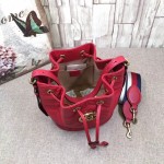 Gucci GG Marmont quilted leather bucket bag red 476674