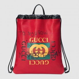 Gucci Coco Capitán logo backpack red 494053