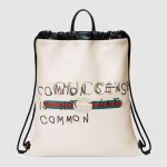 Gucci Coco Capitán logo backpack white 494053