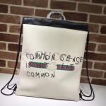 Gucci Coco Capitán logo backpack white 494053