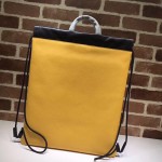 Gucci Coco Capitán logo backpack yellow 494053