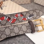 Gucci GG Supreme belt with Kingsnake print 434520