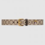 Gucci Tiger print GG Supreme belt 434520