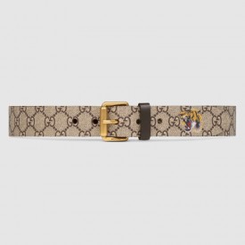 Gucci Tiger print GG Supreme belt 434520