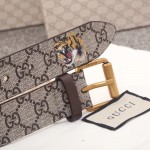 Gucci Tiger print GG Supreme belt 434520