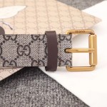 Gucci Tiger print GG Supreme belt 434520