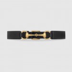 Gucci Leather belt with Horsebit black 488939