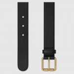 Gucci Leather belt with Horsebit black 488939