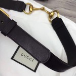 Gucci Leather belt with Horsebit black 488939