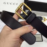 Gucci Leather belt with Horsebit black 488939