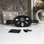 Gucci GG Marmont belt bag black velvet  ‎476434 9FRPT