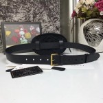 Gucci GG Marmont belt bag black velvet  ‎476434 9FRPT