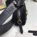 Gucci GG Marmont belt bag black velvet  ‎476434 9FRPT