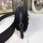 Gucci GG Marmont belt bag black velvet  ‎476434 9FRPT