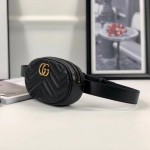 Gucci GG Marmont matelassé leather belt bag black 476434