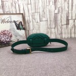 Gucci GG Marmont matelassé leather belt bag green 476434