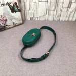 Gucci GG Marmont matelassé leather belt bag green 476434