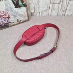 Gucci GG Marmont matelassé leather belt bag red 476434