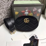 Gucci GG Marmont belt bag black velvet 476434