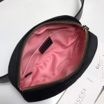 Gucci GG Marmont belt bag black velvet 476434