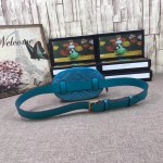 Gucci GG Marmont belt bag light blue velvet 476434